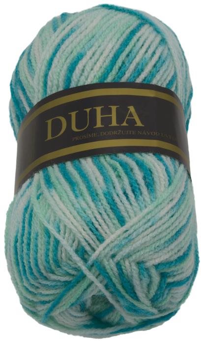 Dúha 50 g – 294 biela, tyrkysová, modrá