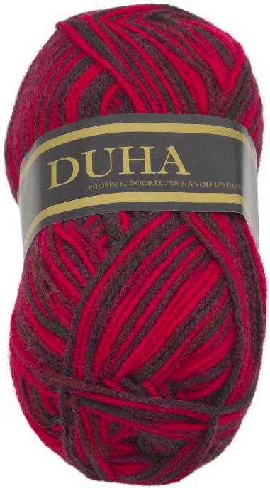 Dúha 50 g – 421 červená, čierna
