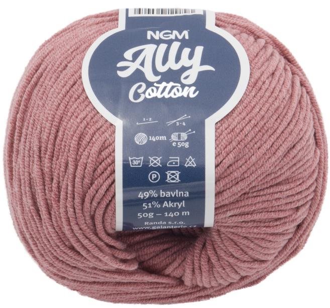 Ally cotton 50 g – 024 staroružová