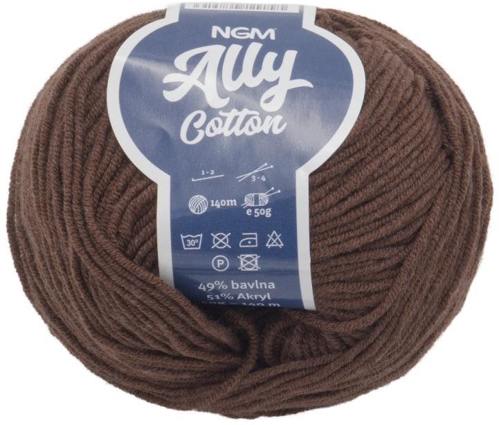 Ally cotton 50 g – 059 tmavo hnedá