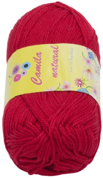 Camilla natural 50 g – 19 červená