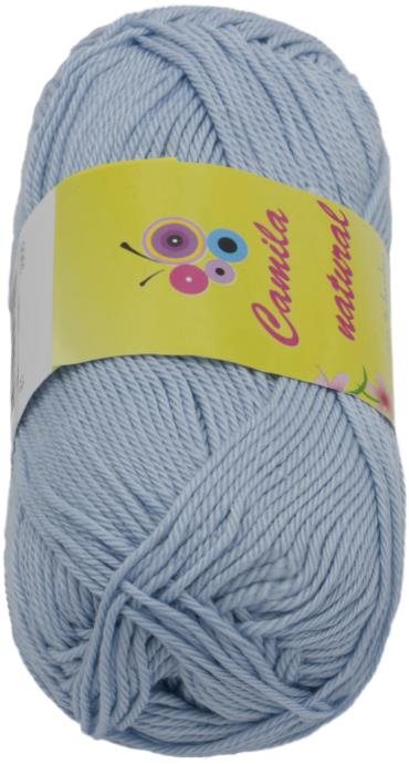 Camilla natural 50 g – 81 svetlo modro-sivá