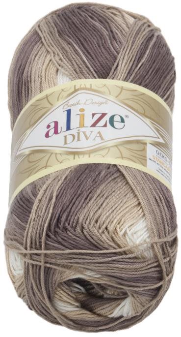 DIVA batik 100 g – 1815 svetlo béžová, tmavo béžová