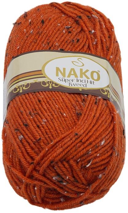 Tweed 100 g – 4081 červená s nopkami