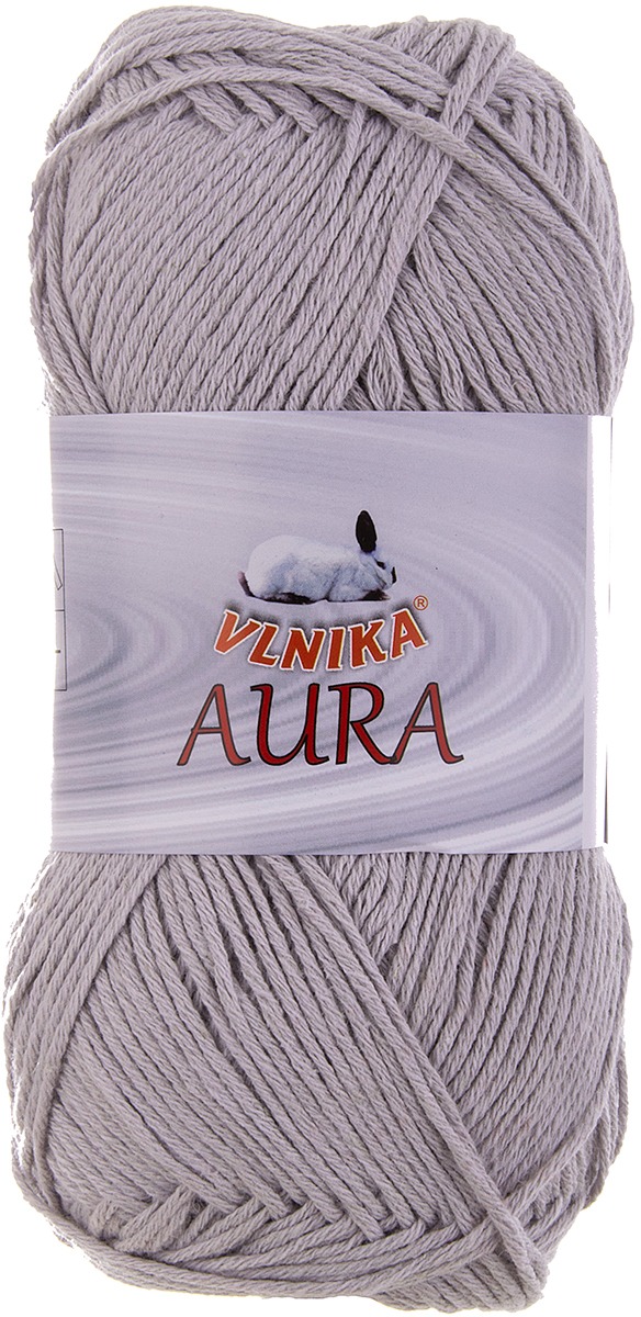 VLNIKA Priadza Aura 100 g – 904 svetlosivá