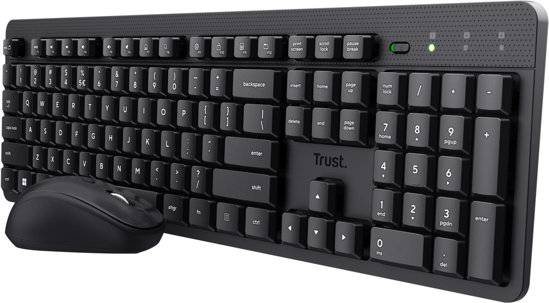Trust ODY II Wl Keyboard & Mouse Black – čierny HU