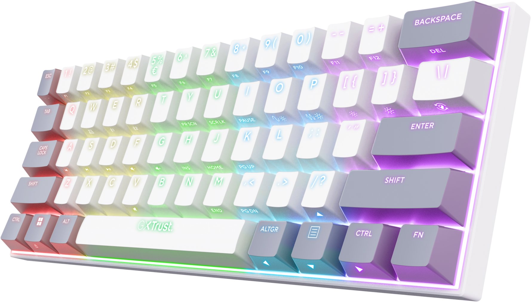 Trust GXT873 ACIRA 60% Mini Tri-mode Wireless Mechanical Gaming Keyboard – US