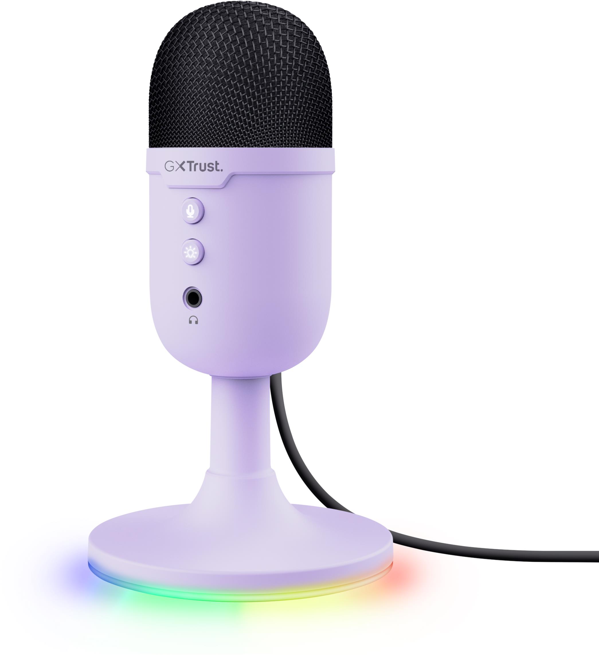 Trust GXT 234P Yunix USB Microphone fialový