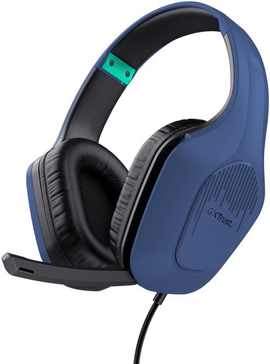 Trust GXT415B ZIROX HEADSET – modrá