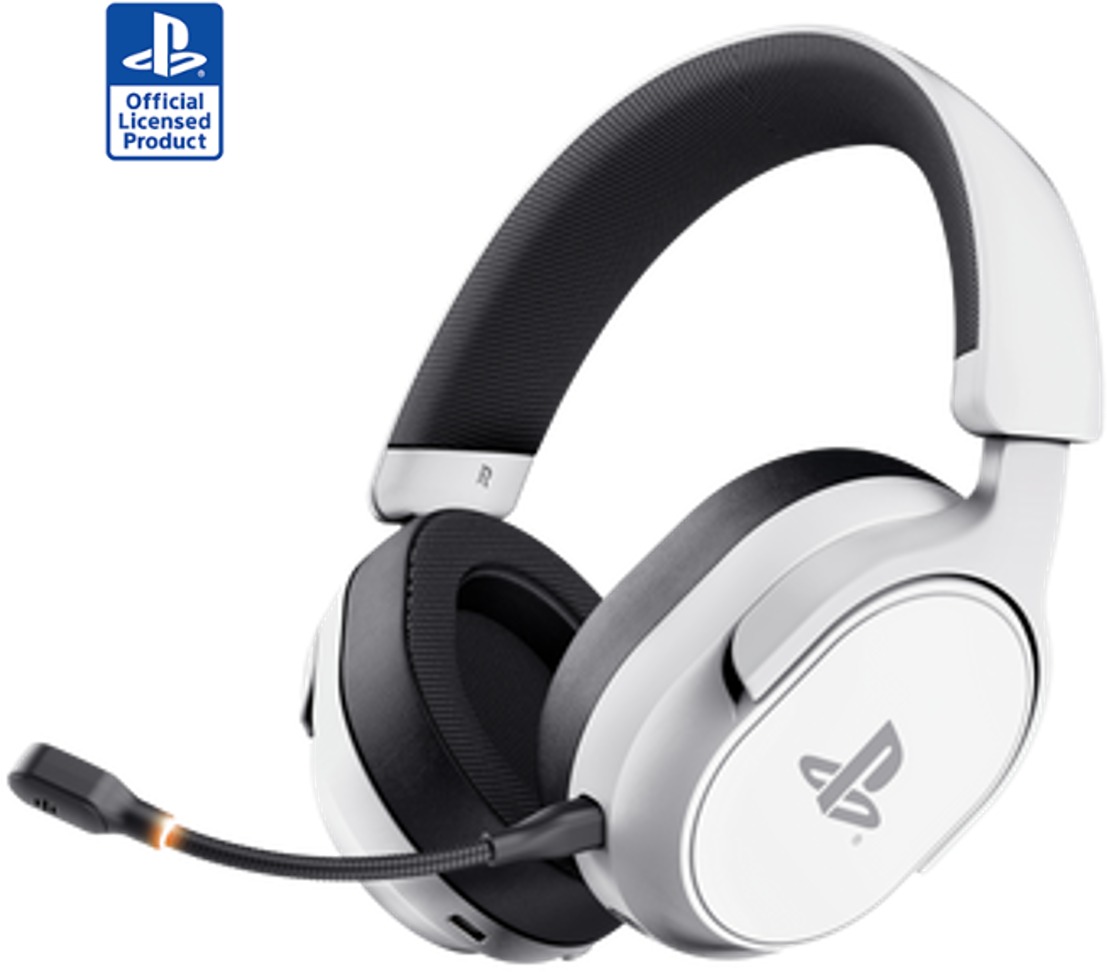 Trust GXT 499W Forta Wireless Gaming Headset oficiálna licencia Sony pre PS5 – biele