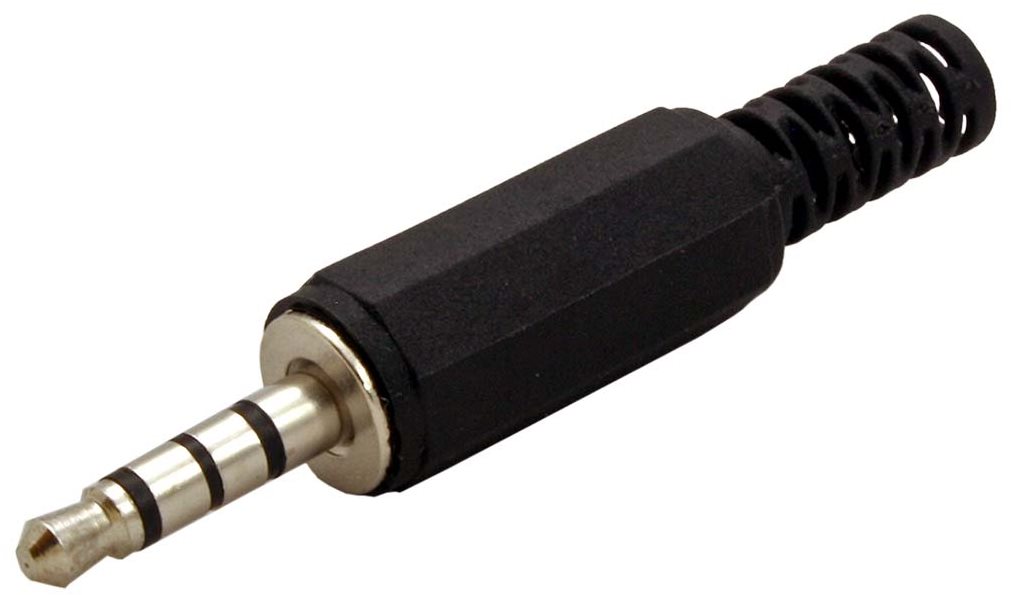 OEM Konektor 4-pol. jack 3,5(M) na kábel (TRRS)
