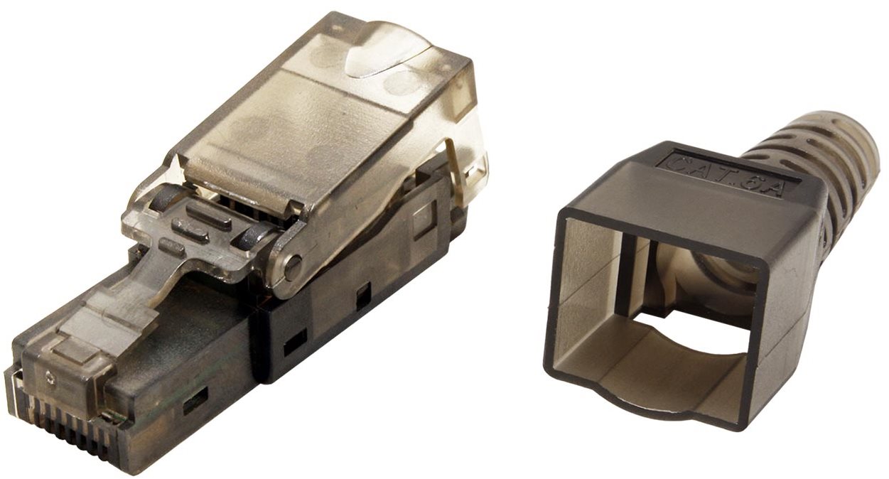 OEM Konektor RJ45 kat. 6a netienený, montáž bez nástrojov
