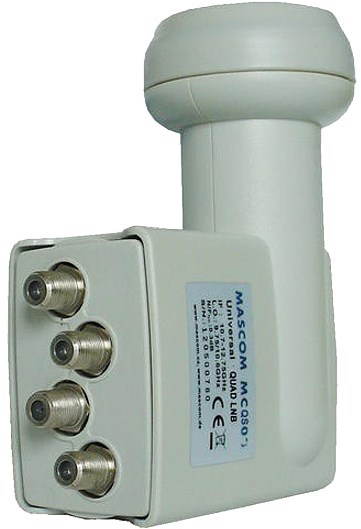 Mascom MCQS01HD Quad LNB 0,1dB