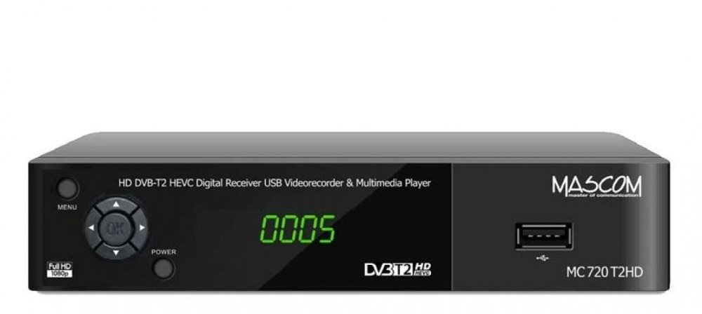 Mascom MC720T2 HD DVB-T2 H.265/HEVC