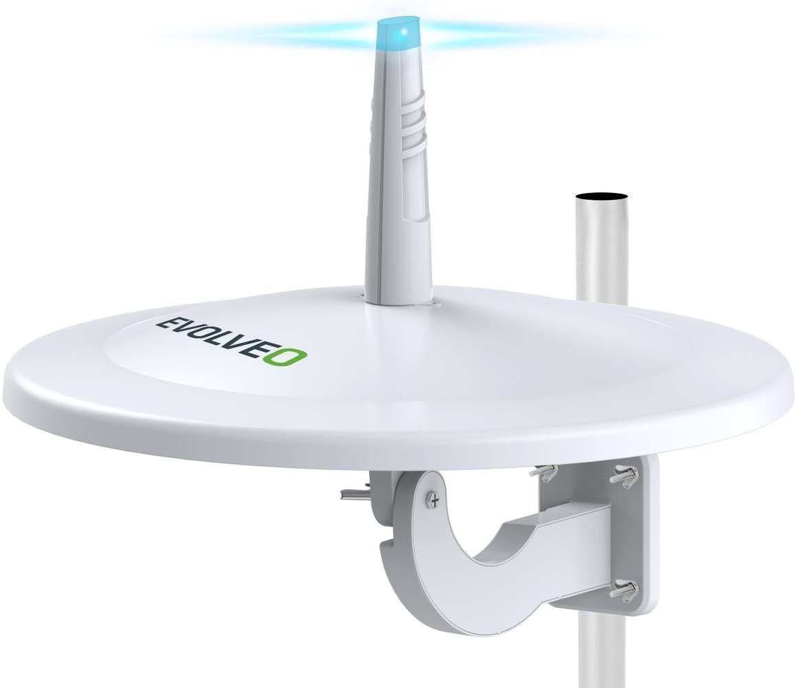 EVOLVEO Jade 3, aktívna vonkajšia anténa DVB-T2, filter LTE, 4G, 5G
