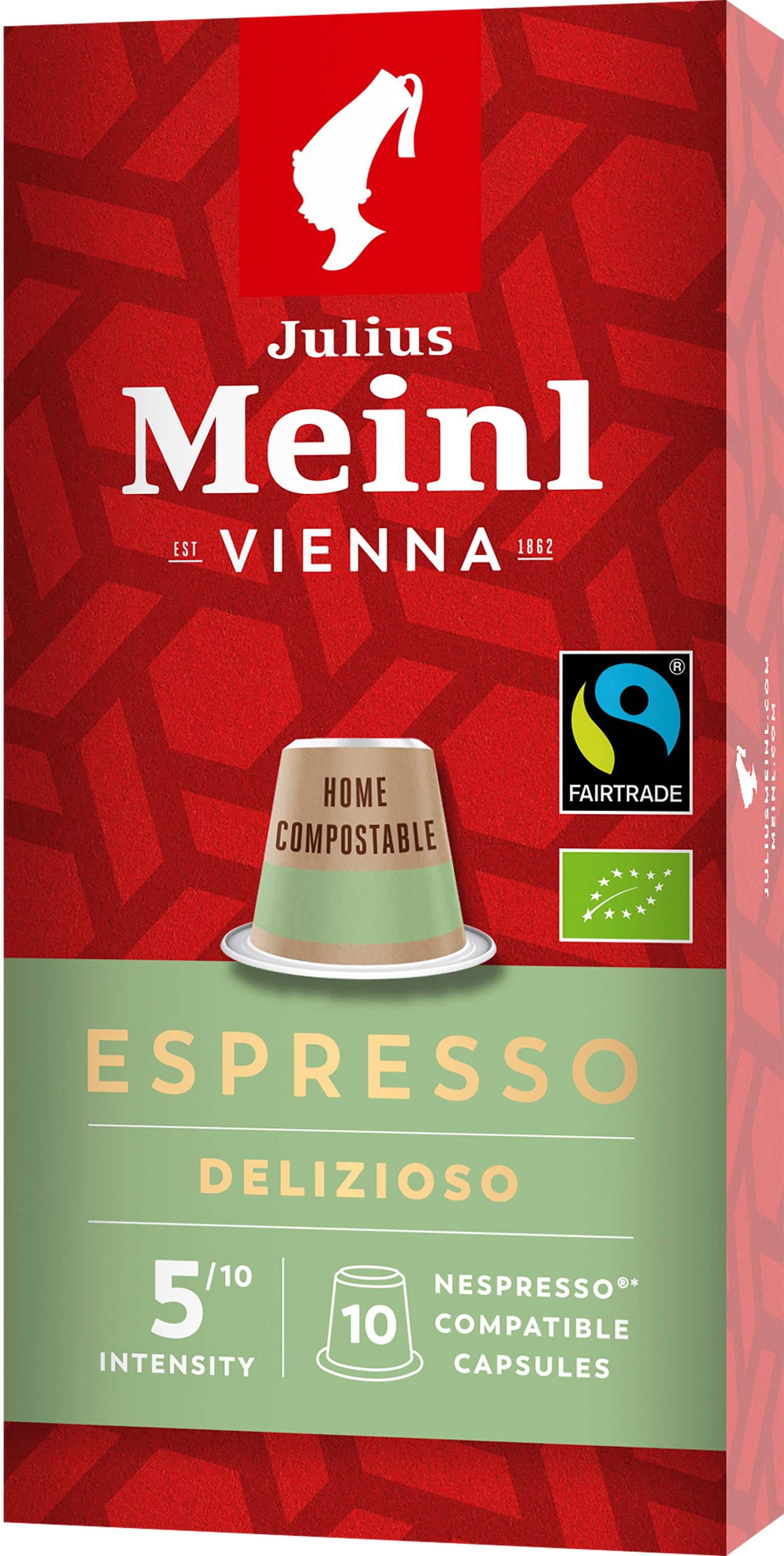 Julius Meinl Nespresso kompostovateľné kapsuly Espresso Delizioso (10x 5,6 g/box)