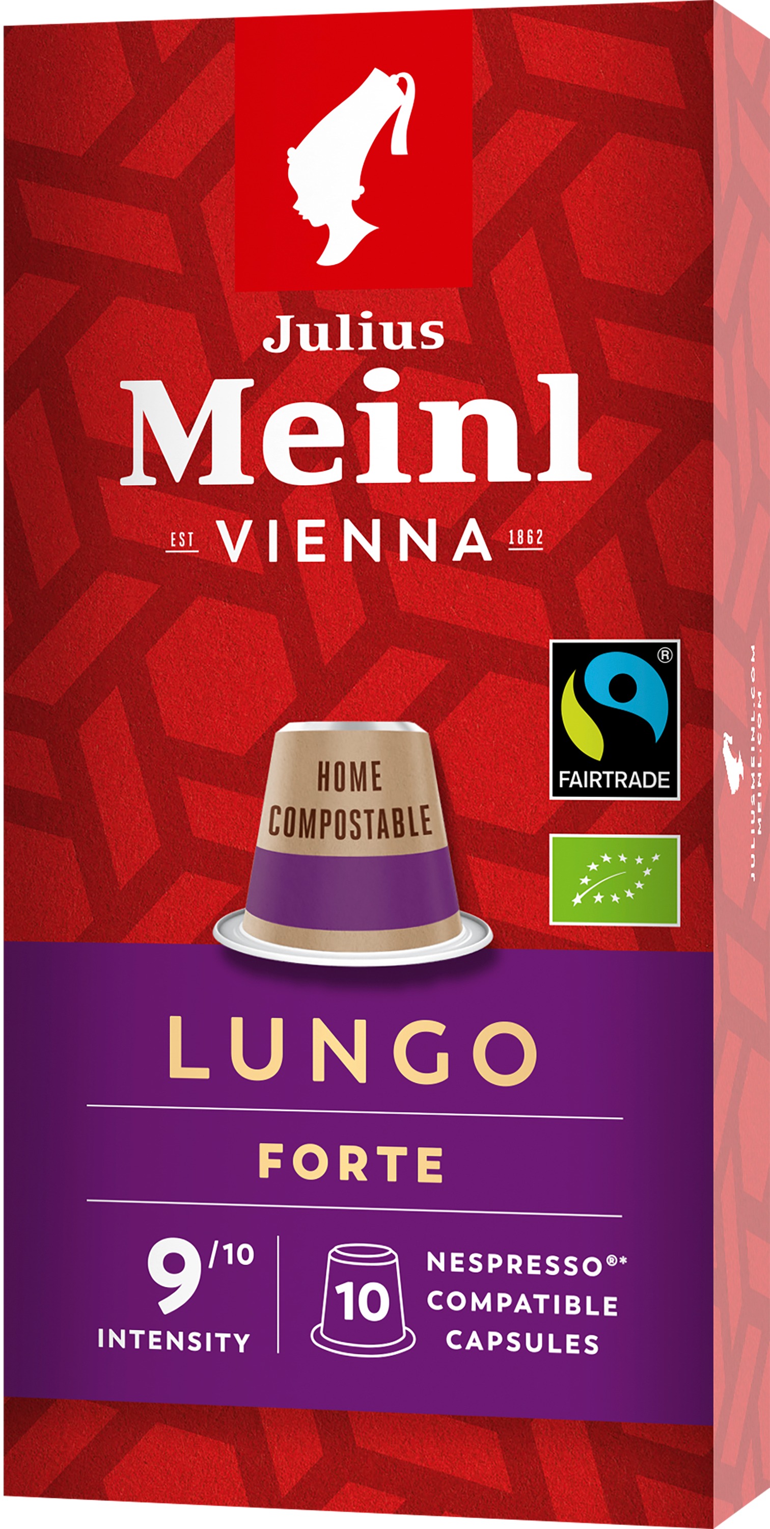 Julius Meinl Nespresso kompostovateľné kapsuly Lungo Forte (10x 5,6 g/box)
