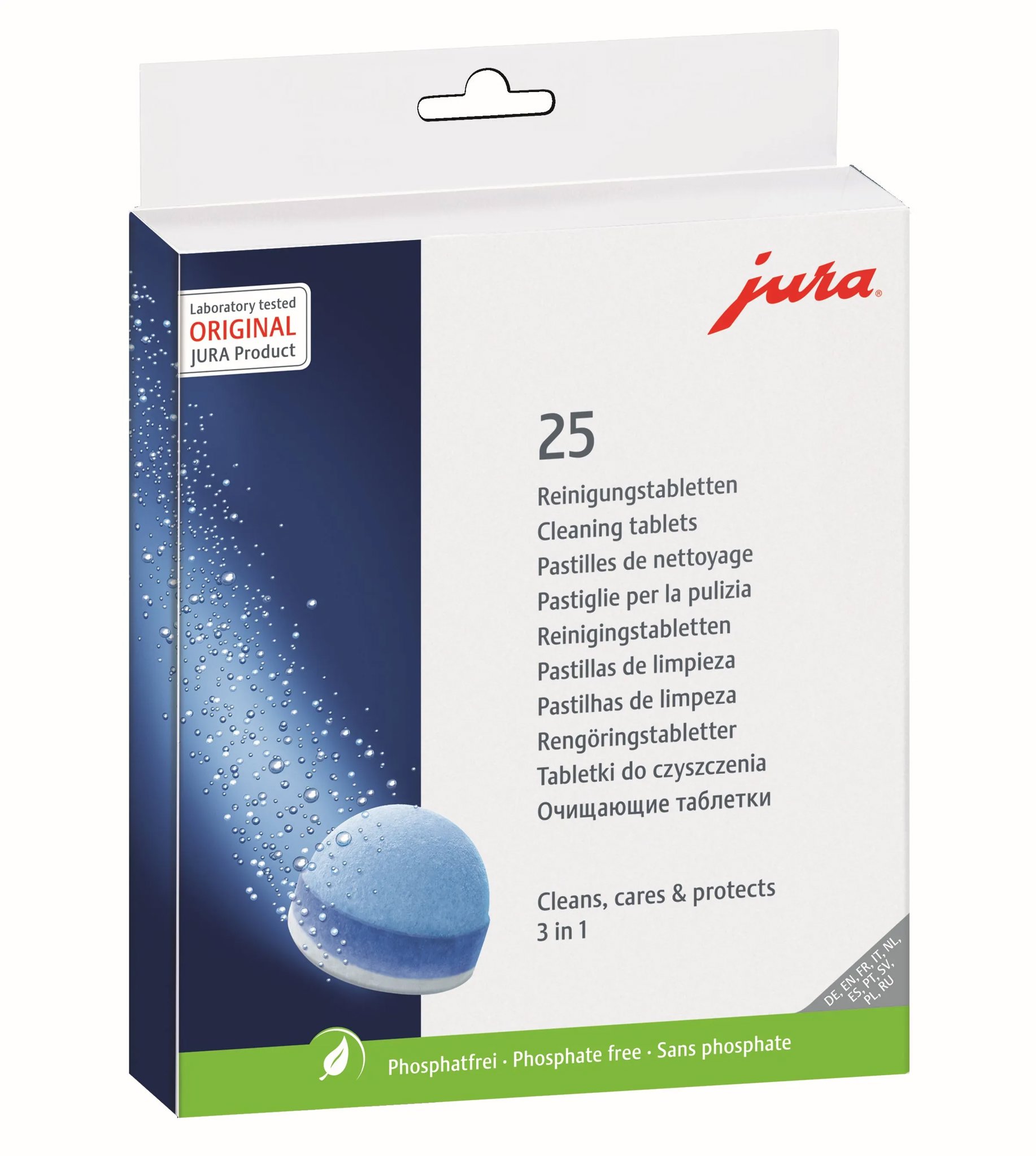 JURA 3-fázové čistící tablety 25 ks, blistr