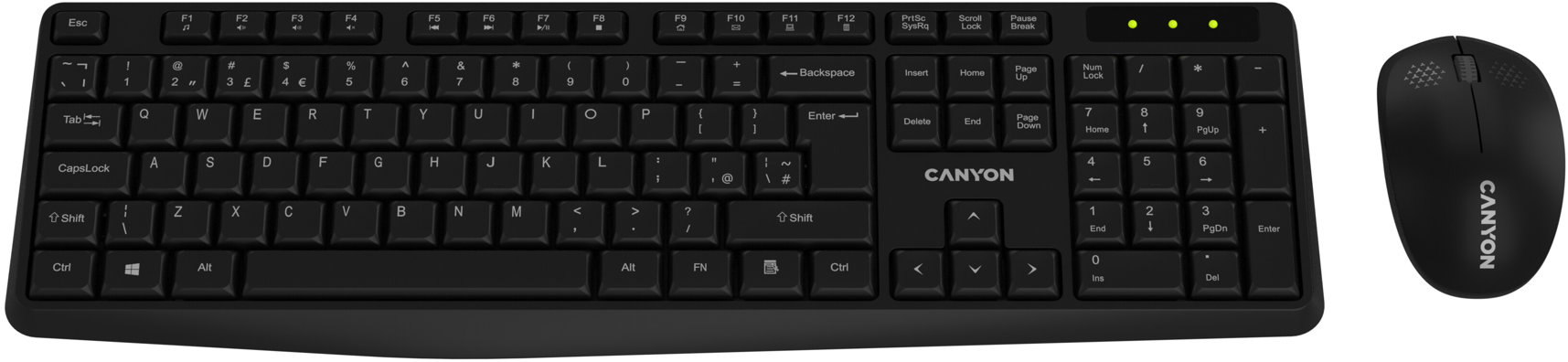CANYON SET-W01 EN/CS Wireless Black – CZ