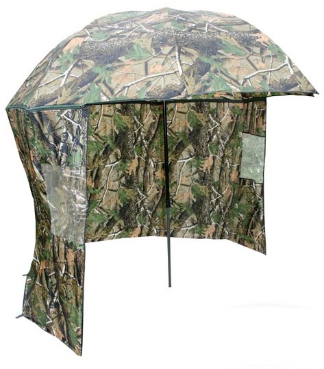 NGT Camo Brolly with Side Sheet 2,2 m