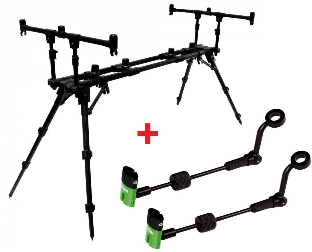 Zfish Rod Pod Construct 3 Rods + 2× Indicator ZFX Mini