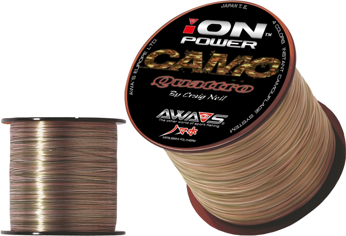 AWA-S – Vlasec Ion Power Camo Quattro 0,286 mm 9,85 kg 600 m