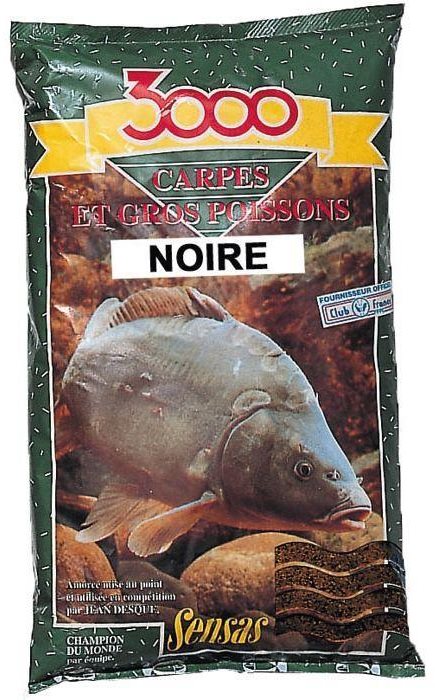 Sensas 3000 Carpes Noir 1 kg