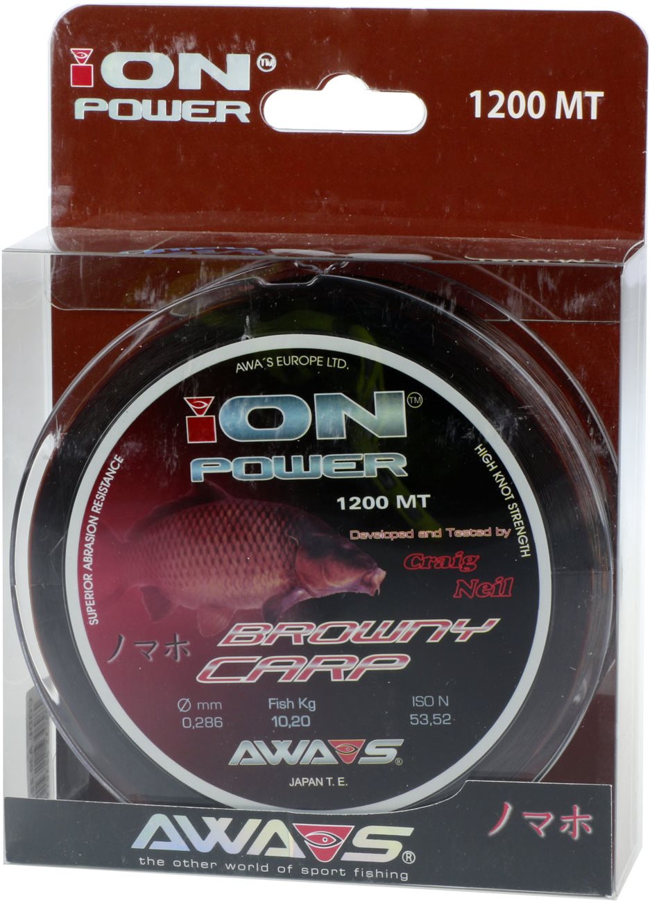 AWA-S – Vlasec Ion Power Brown Carp 0,286 mm 10,2 kg 1200 m