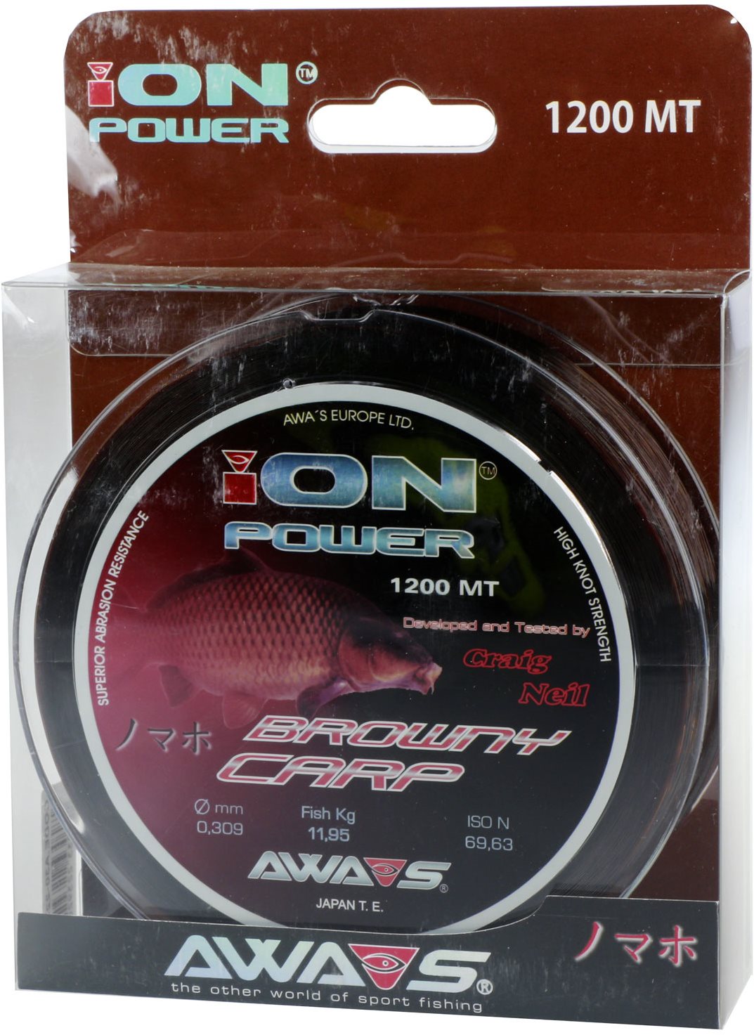 AWA-S – Vlasec Ion Power Brown Carp 0,309 mm 11,95 kg 1200 m