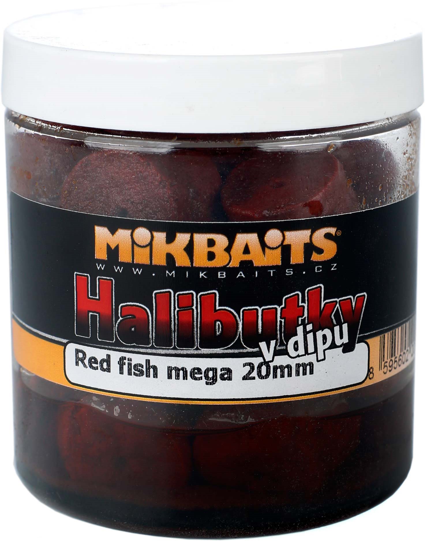 Mikbaits Halibutky v dipe Red fish 20 mm 250 ml