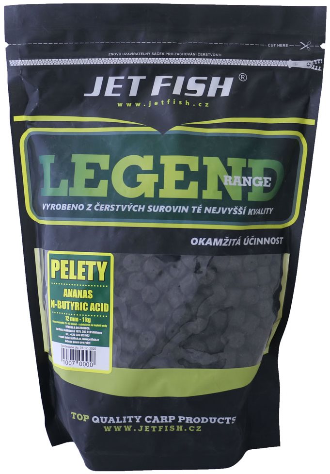 Jet Fish Pelety Legend Bioliver + Ananas/N-Butric Acid 12 mm 1 kg