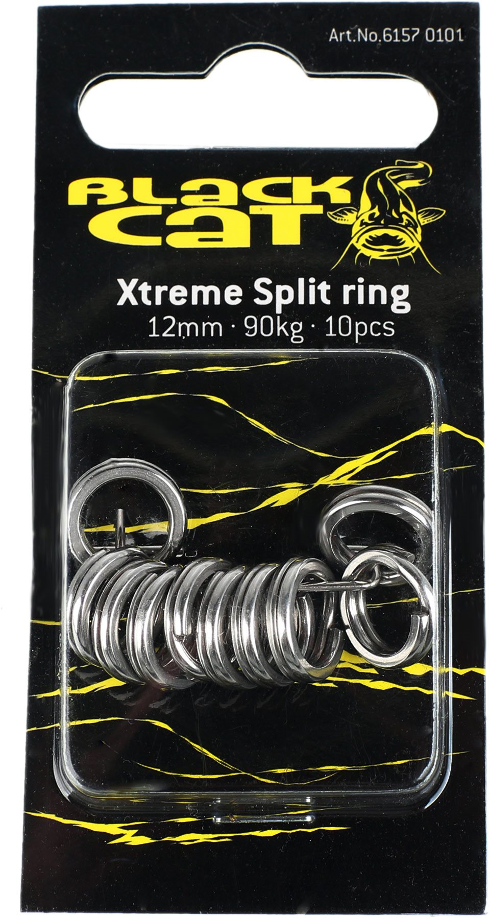 Black Cat Xtreme Split Ring 12 mm 90 kg 10 ks
