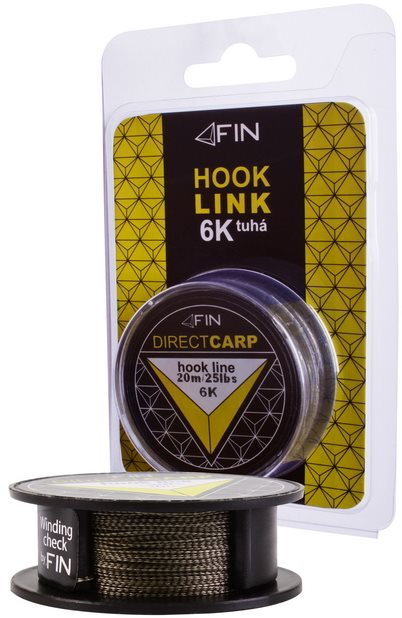 FIN Šnúra Hook Line 6K 25 lbs 20 m Zelená