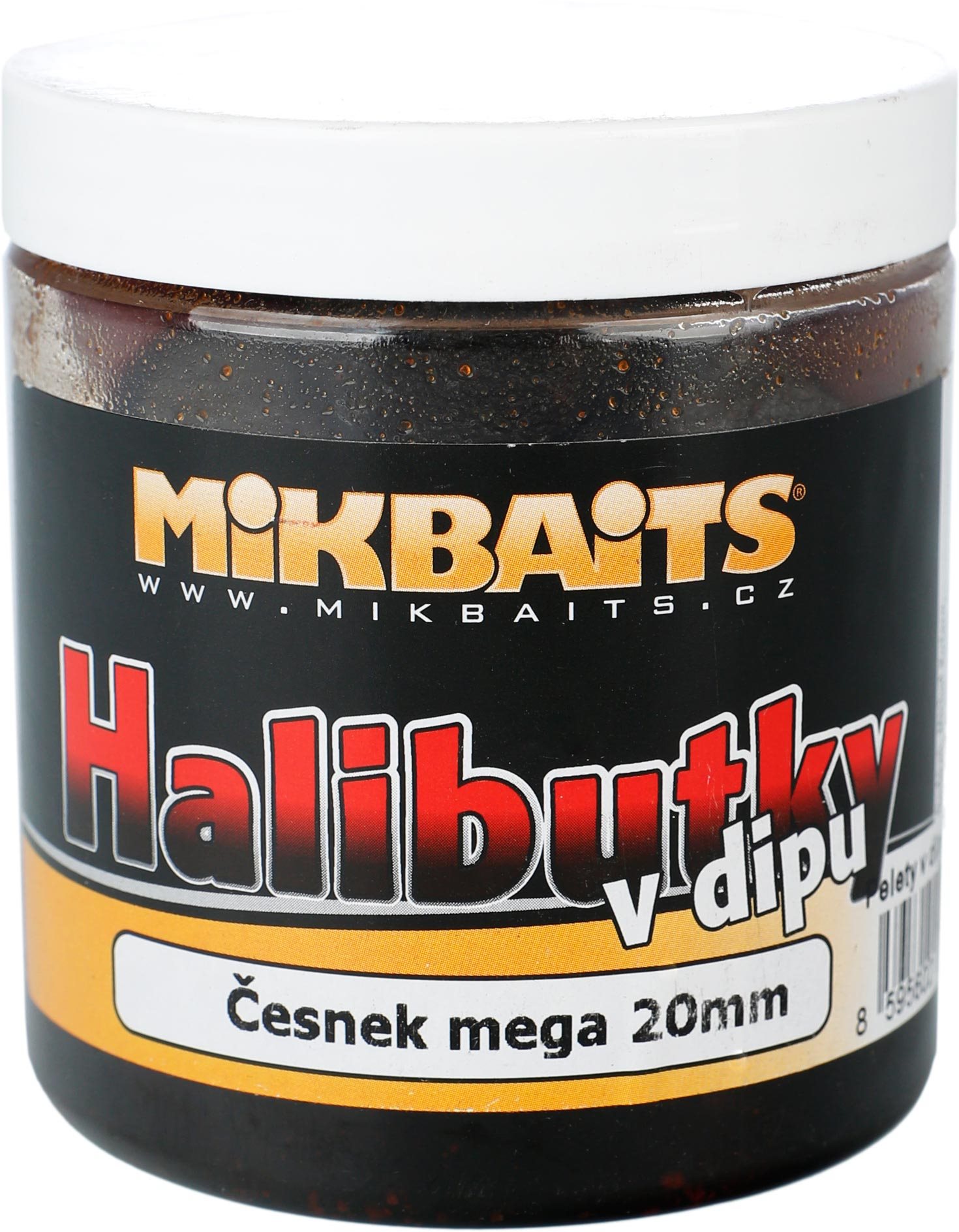 Mikbaits Halibutky v dipe Cesnak 20 mm 250 ml