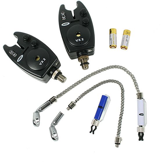 NGT Bite Alarm VX2 2ks + Retiazkový swinger, 2 ks