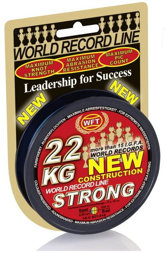 WFT - Šnúra NEW 22 kg Strong 0,18 mm 300 m zelená