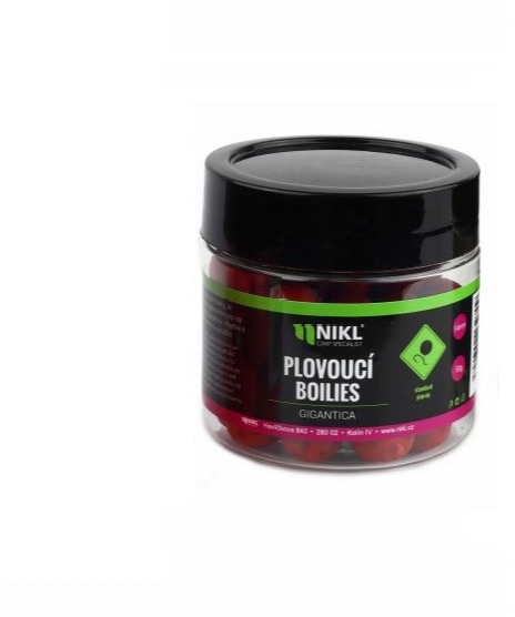 Nikl Plávajúce boilies Gigantika tmavo červená 50 g 14 mm