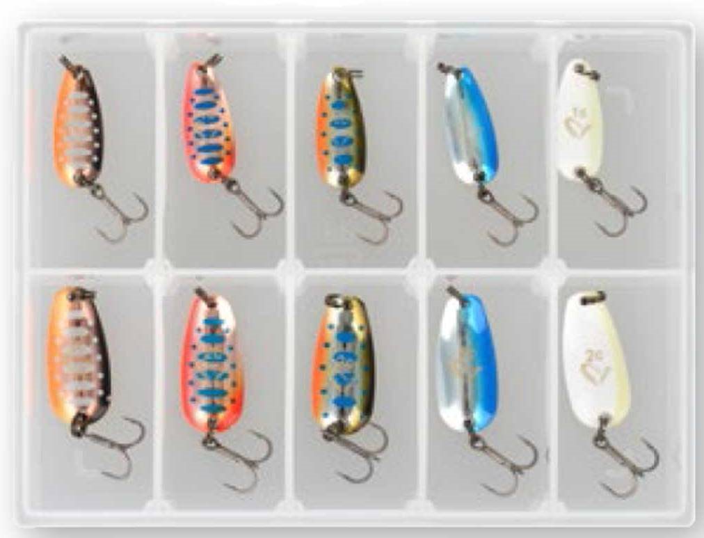 Savage Gear Nails Micro Spoon Kit Velikost 1c 2,5 g & 2c 3,5 g 10 ks