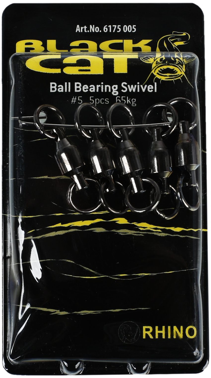 Black Cat Ball Bearing Swivel Veľkosť 5 65 kg 5 ks