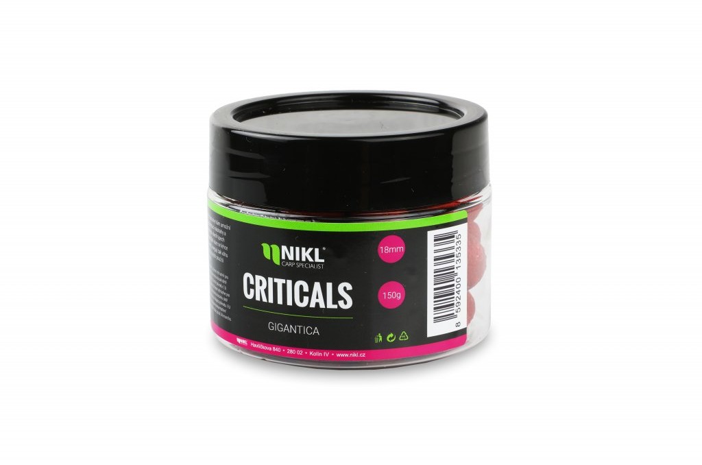 Nikl Criticals boilie Gigantika 18 mm 150 g