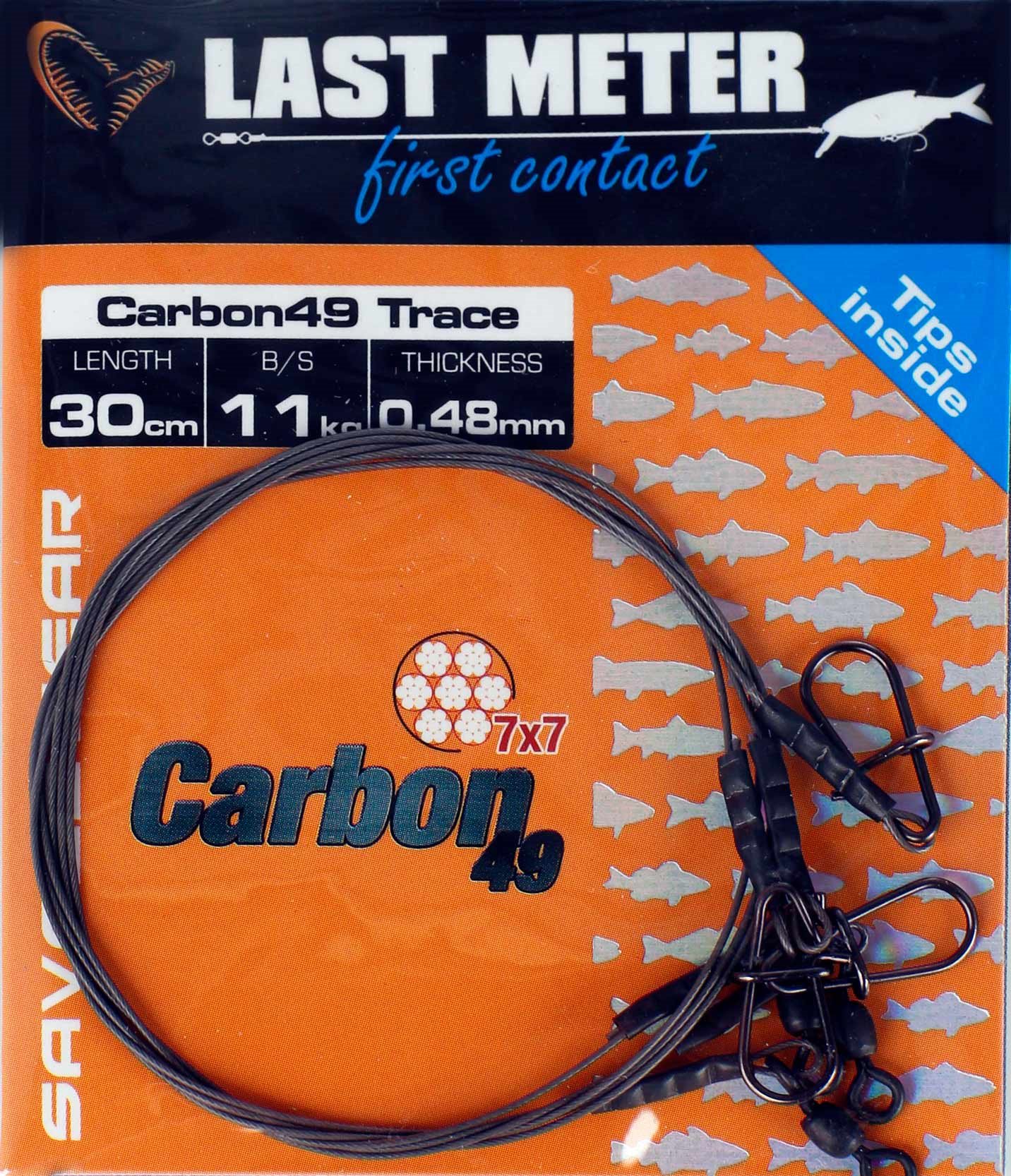 Savage Gear Carbon49 Trace 0,48 mm 11 kg 30 cm 3 ks