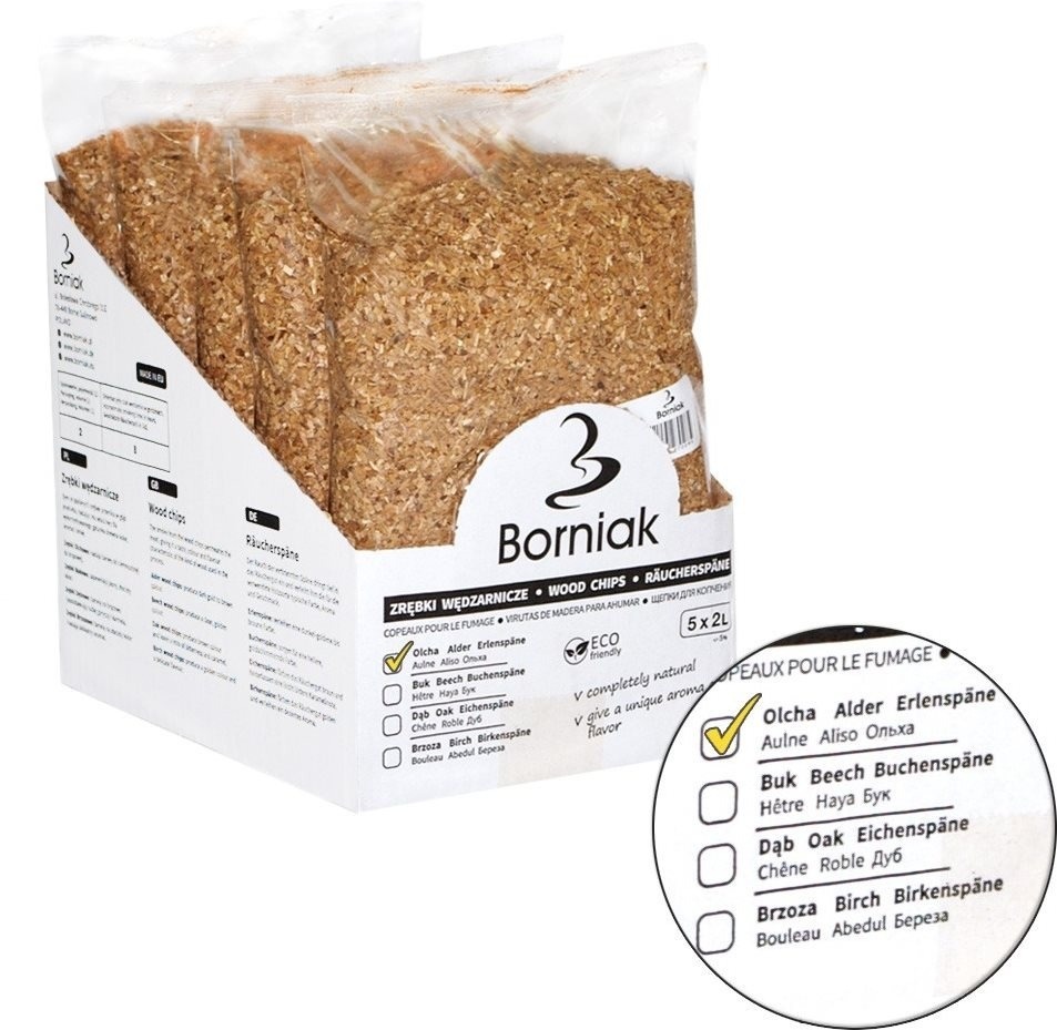 Borniak Drevěná štiepka do udiarní 2 l Jelša