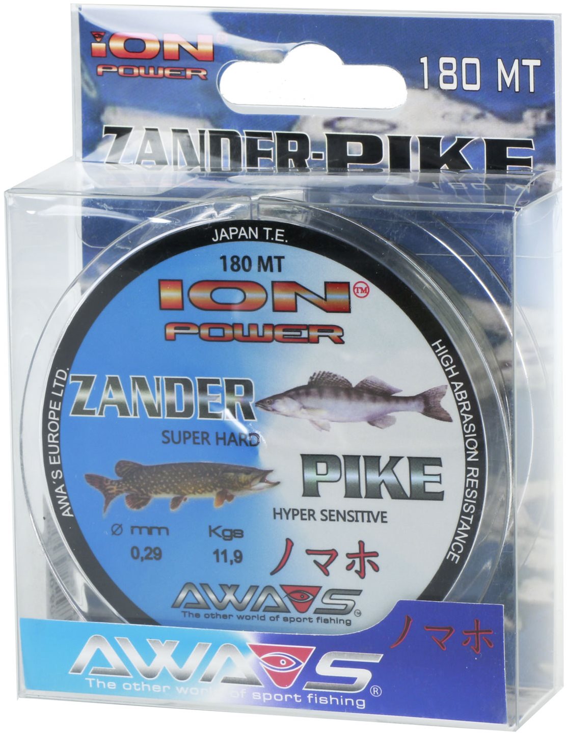 AWA-S – Vlasec Ion Power Zander Pike 0,29 mm 11,9 kg 180 m