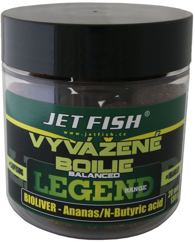 Jet Fish Vyvážené boilies Legend, Bioliver + Ananás/N-Butric Acid 20 mm 130 g