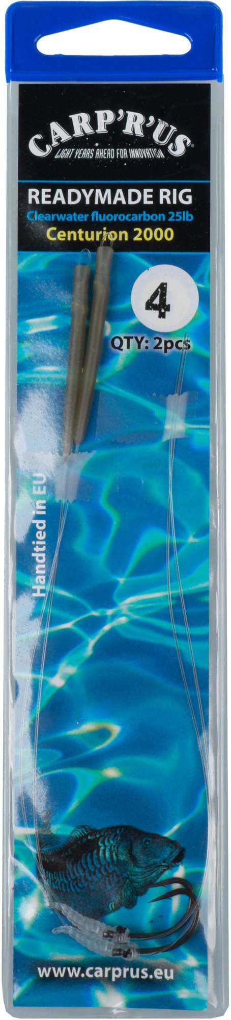 Carp´R´Us Ready Rig Fluorocarbon 25 lb CNT Veľkosť 4 2 ks