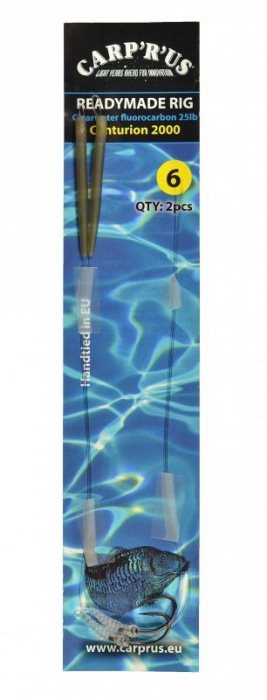 Carp´R´Us Ready Rig Fluorocarbon 25 lb CNT Veľkosť 6 2 ks