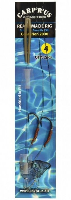 Carp´R´Us Ready Combi Rig Stiff Link 50 lb Smooth 25 lb CNT Veľkosť 4 2 ks