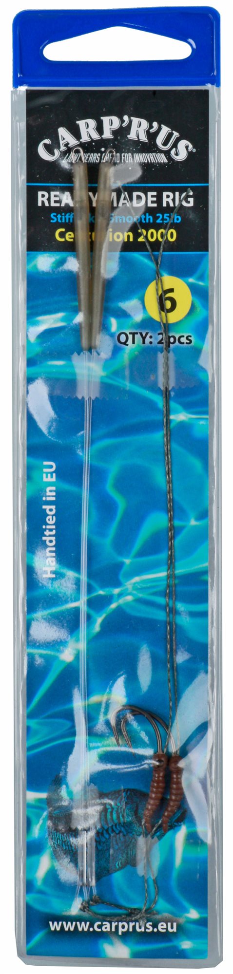 Carp´R´Us Ready Combi Rig Stiff Link 50 lb Smooth 25 lb CNT Veľkosť 6 2 ks