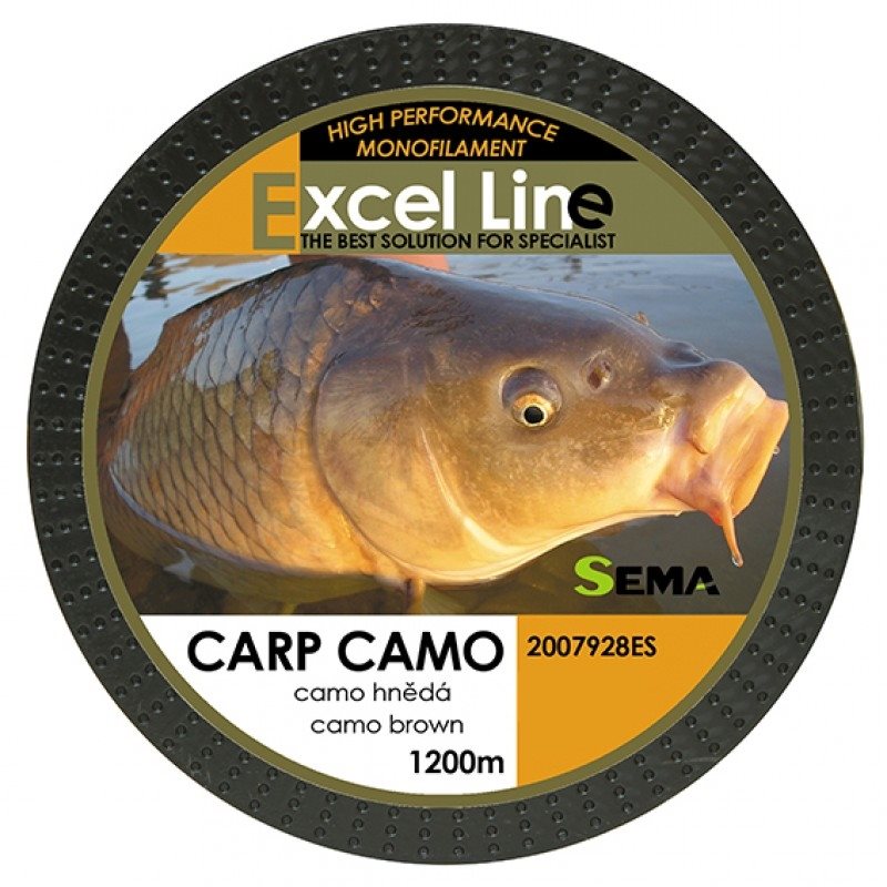 Sema Vlasec Carp Camo Brown 0,30 mm 11,9 kg 1 200 m