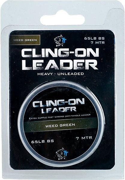 Nash Cling-On Leader 65 lb 7 m Weed Green